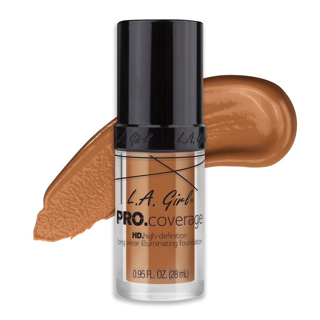 L.A. Girl Pro Coverage Liquid Foundation, Warm Caramel - (652) - ADDROS.COM